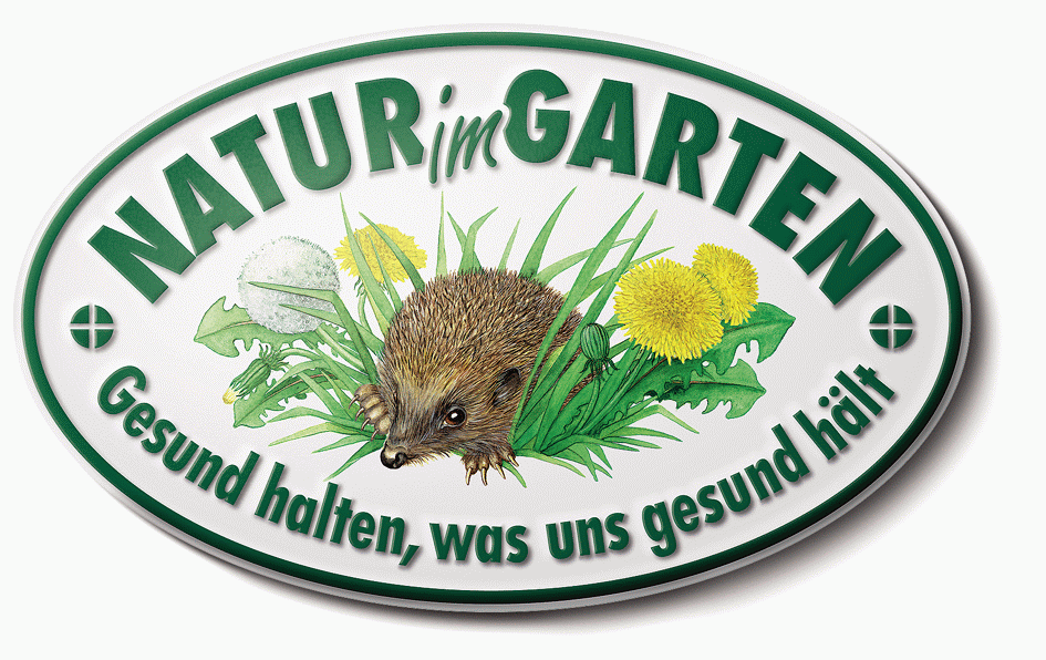 Nur im Garten-Plakette